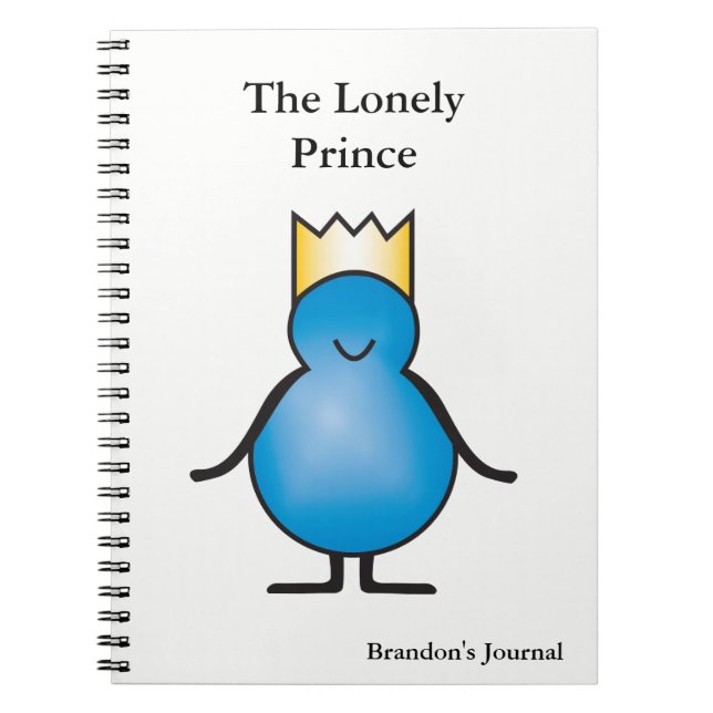 Cuaderno La colección solitaria de Prince personalizada (Frente)
