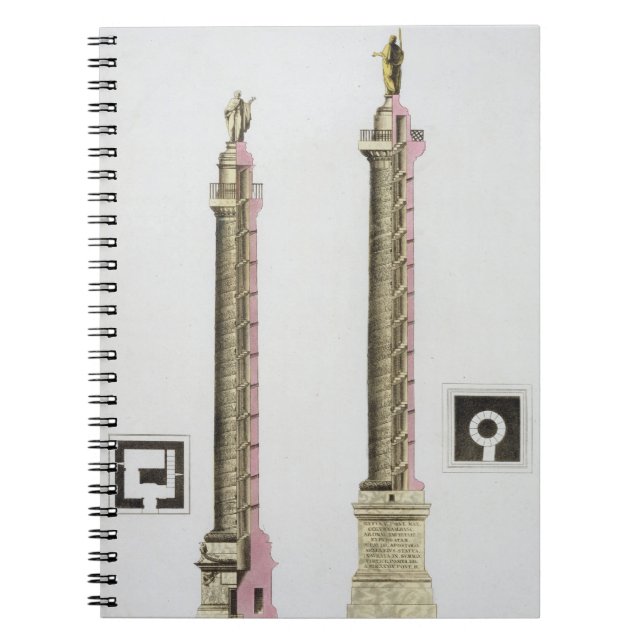 Cuaderno La columna de Trajan, Roma, de 'Le Costume Ancien (Frente)