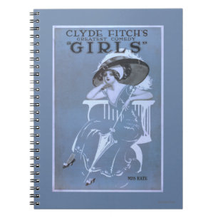 Cuaderno La comedia más grande de Clyde Fitch, teatro de