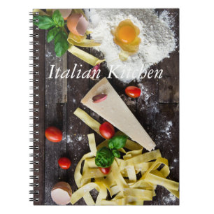 Cuaderno La comida italiana personaliza el texto
