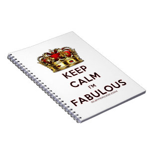 Cuaderno La corona dorada roja de SlipperyJoe's mantén la c