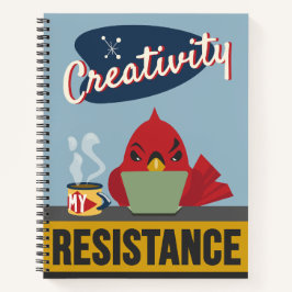 Cuaderno "La creatividad es mi resistencia" - Cuadrícula de