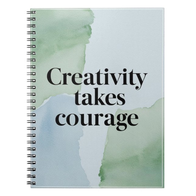 Cuaderno La creatividad requiere coraje (Frente)