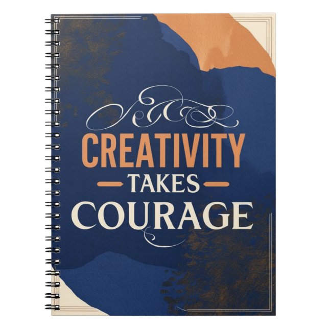 Cuaderno La creatividad requiere coraje (Frente)