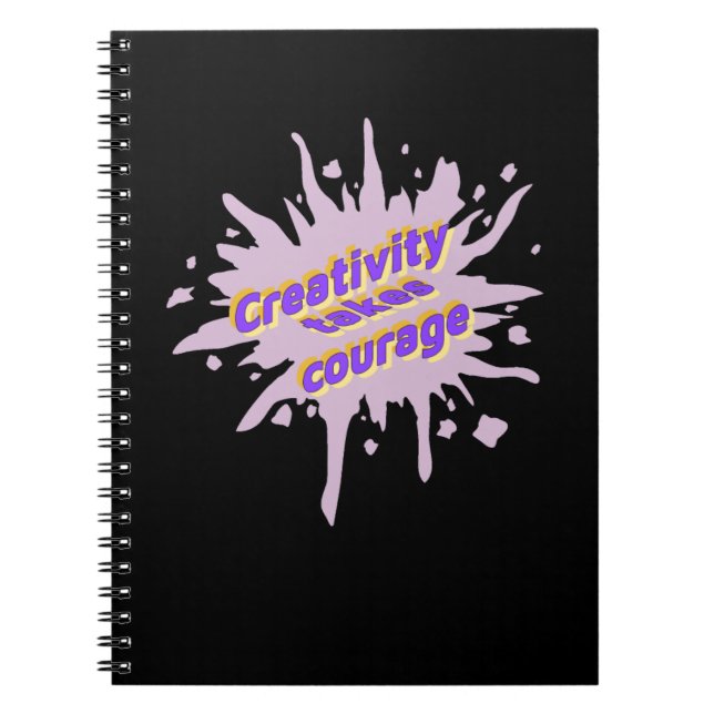 Cuaderno La creatividad requiere coraje (Frente)