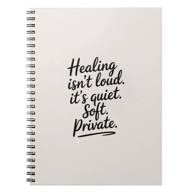 Cuaderno La curación no es alta - un portátil emocional Min (Frente)