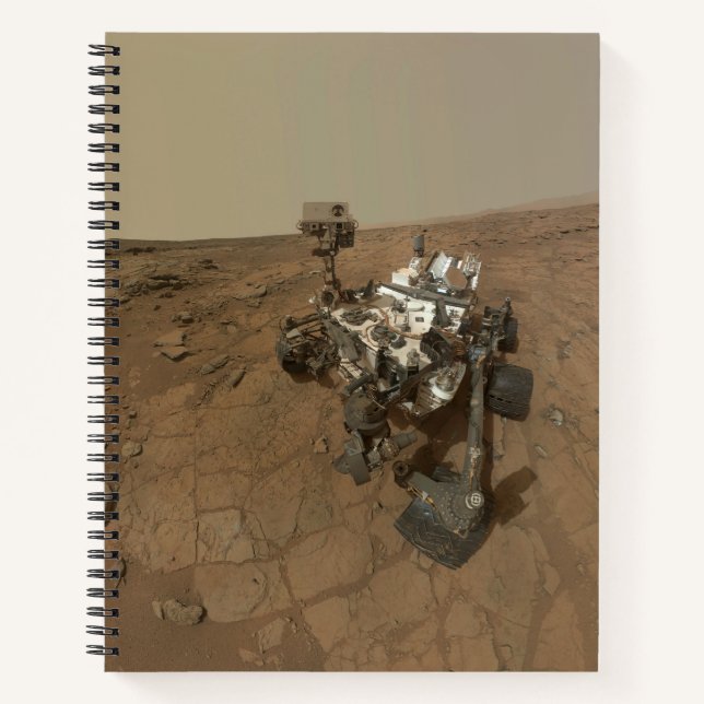 Cuaderno La Curiosidad Corre Sobre La Superficie De Marte. (Anverso)