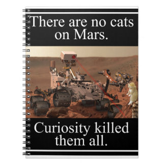 Cuaderno La curiosidad Rover de la NASA y ningunos gatos en