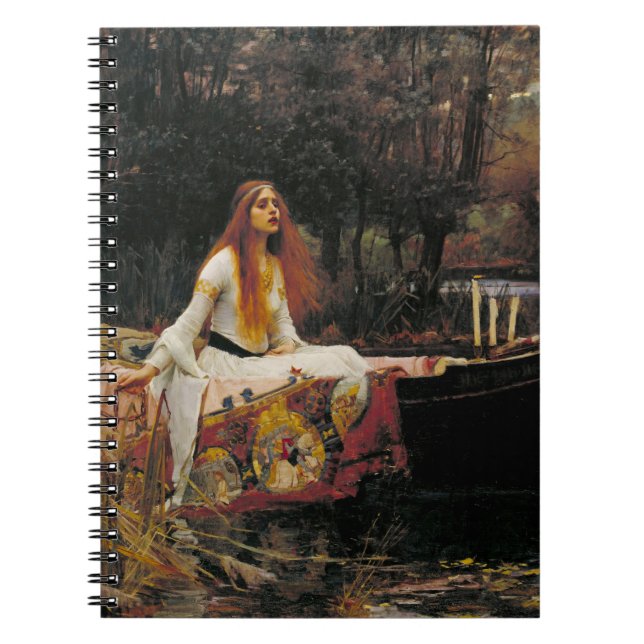 Cuaderno La dama de Shalott 1888 John William Waterhouse (Frente)