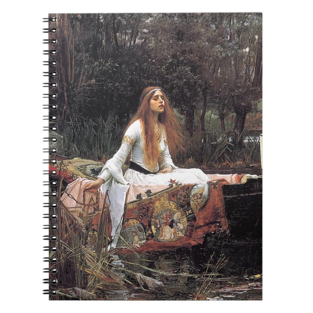 Cuaderno La dama de Shalott por John W. Waterhouse (Frente)