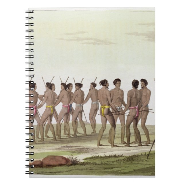 Cuaderno La danza de guerra de los isleños de Caroline, (Frente)
