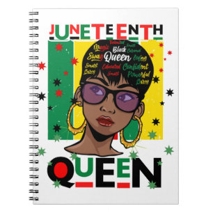 Cuaderno La decimoctava reina Melanin Sista Chica negro