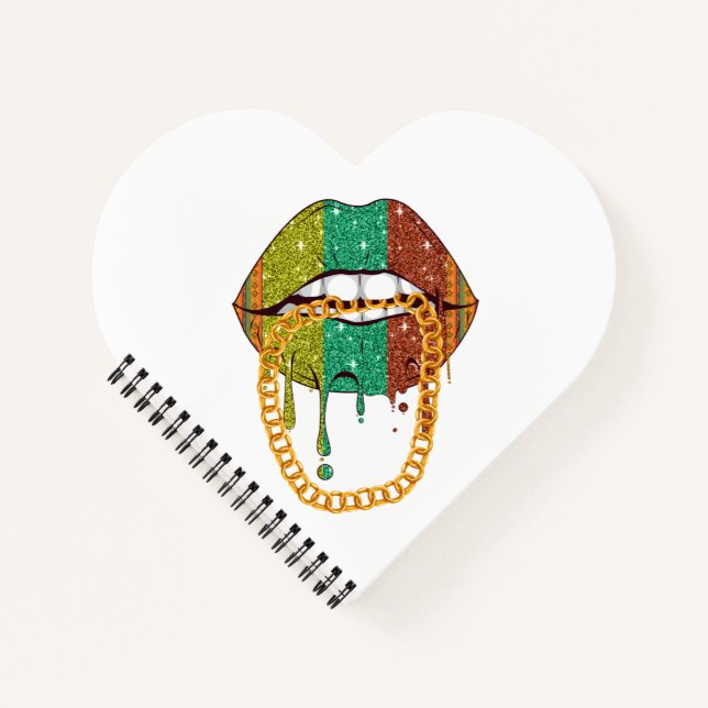 Cuaderno La decimoctava reina Melanin Sista Chica negro (Anverso)