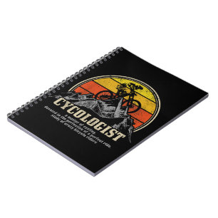 Cuaderno La definición de cicólogo es divertida en la bicic