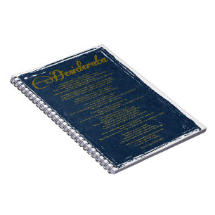 Cuaderno La Desiderata "Cosas Deseadas"