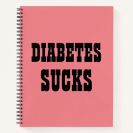 Cuaderno La diabetes apesta a la computadora portátil