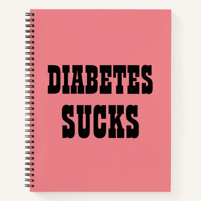 Cuaderno La diabetes apesta a la computadora portátil (Anverso)