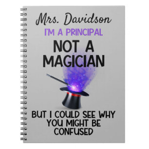 Cuaderno La directora personalizada no es una graciosa mago