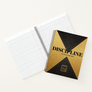 Cuaderno La disciplina construye todo Motivación de Fitne