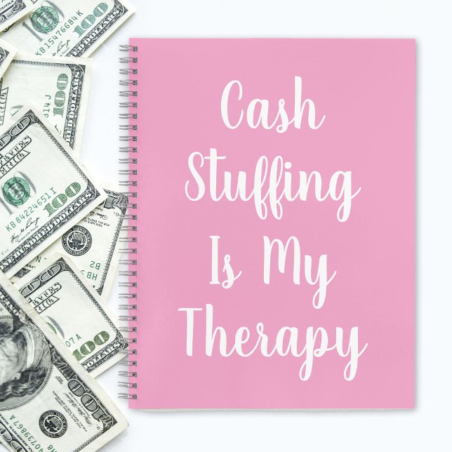 Cuaderno La Divertida Estafa De Dinero Rosa Es Mi Terapia (Funny Pink Cash Stuffing Is My Therapy Notebook
)