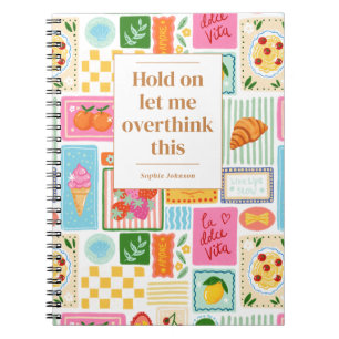 Cuaderno La Dolce Vita Italiano Francés Personalizado Color