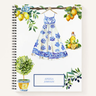 Cuaderno La Dolce Vita Lemon Blue Italia