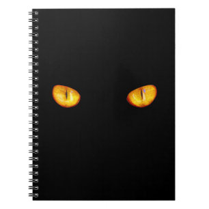 Cuaderno La dura mirada de un gato dorado de Bombay