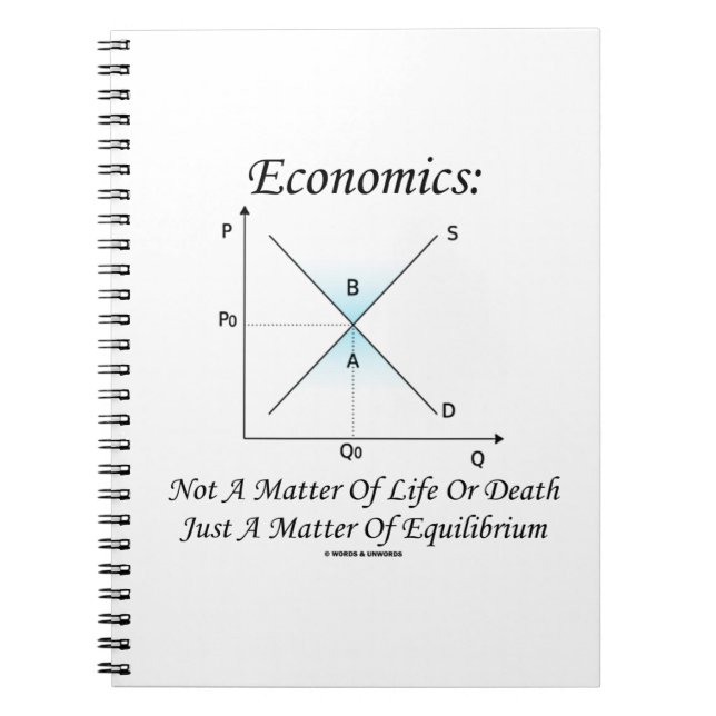Cuaderno La Economía No Importa La Vida O El Equilibrio De  (Frente)