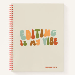 Cuaderno La Edición Retro Groovy Es Mi Vibe, Editor