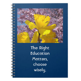 Cuaderno La educación adecuada importa elige sabiamente cua