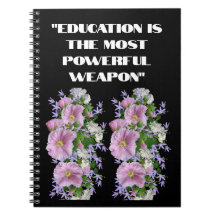 La educación cita al Personalizado Flor Foto texto