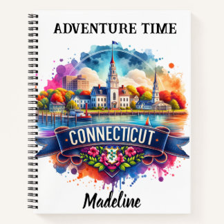 Cuaderno La encantadora belleza costera de Connecticut