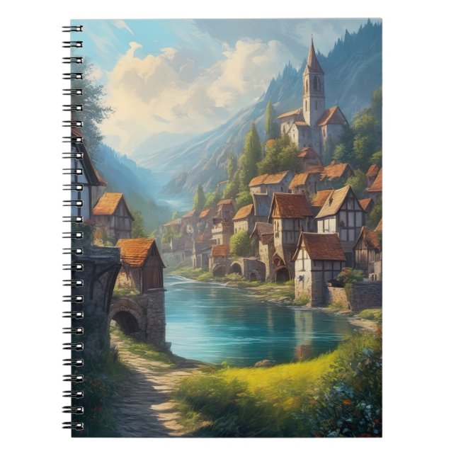 Cuaderno La encantadora ciudad medieval (Frente)