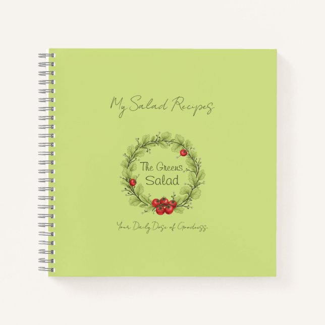Cuaderno La ensalada de los Verdes (Anverso)