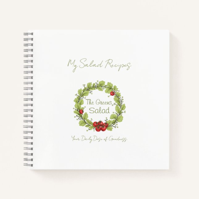 Cuaderno La ensalada de los Verdes (Anverso)