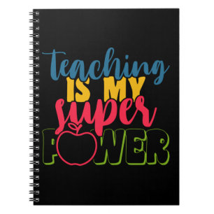 Cuaderno La enseñanza del día del profesor es mi gran poder