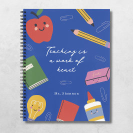 Cuaderno La enseñanza es una obra de un maestro personaliza