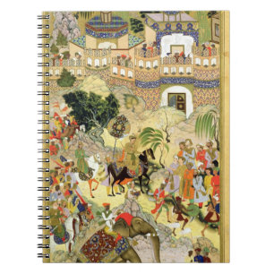 Cuaderno La entrada triunfante de Akbar del emperador en