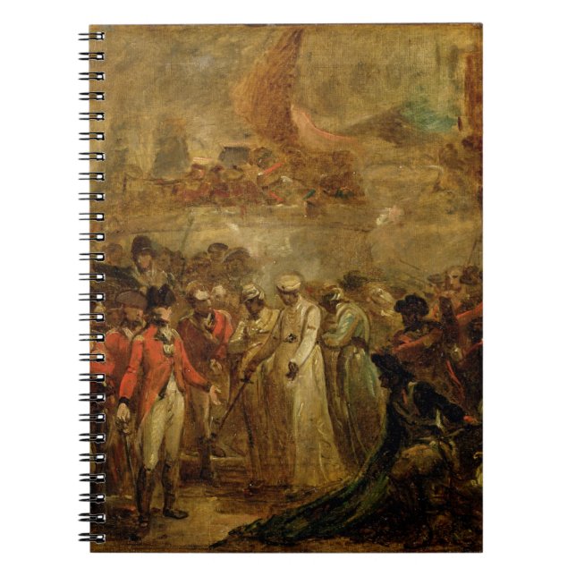 Cuaderno La entrega de los dos hijos de Tipu Sahib (1749- (Frente)