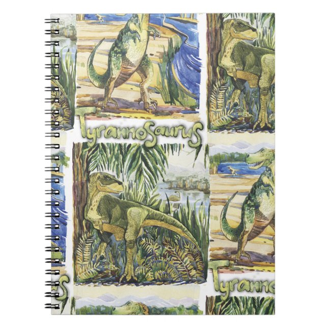Cuaderno La era de los dinosaurios: Ilustracion paisajístic (Frente)