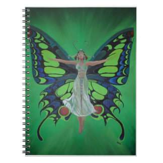 Cuaderno La era del Jazz Showgirl Flapper llevando alas de 