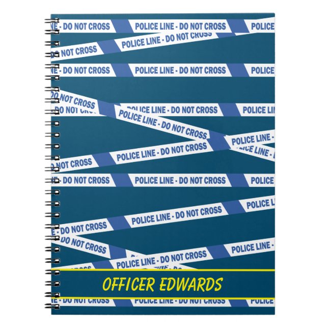 Cuaderno La escena del crimen de oficial de policía no cruz (Frente)