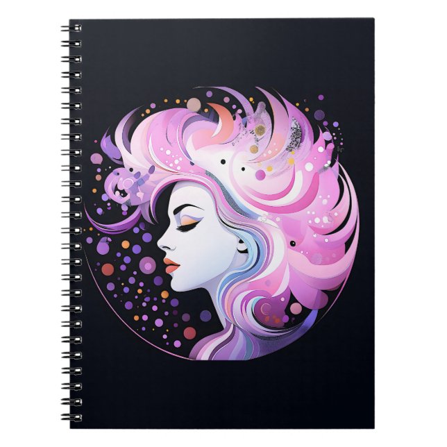 Cuaderno "La esencia de la elegancia" Belleza femenina (Frente)