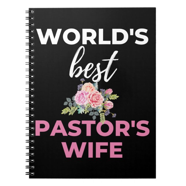 Cuaderno La esposa del mejor pastor del mundo (Frente)