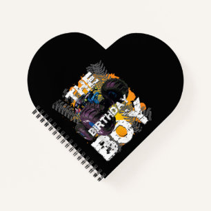 Cuaderno La familia de los niños de cumpleaños monstruando 