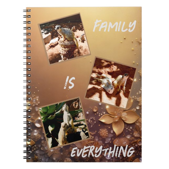 Cuaderno La Familia Meerkats Lo Es Todo, (Frente)