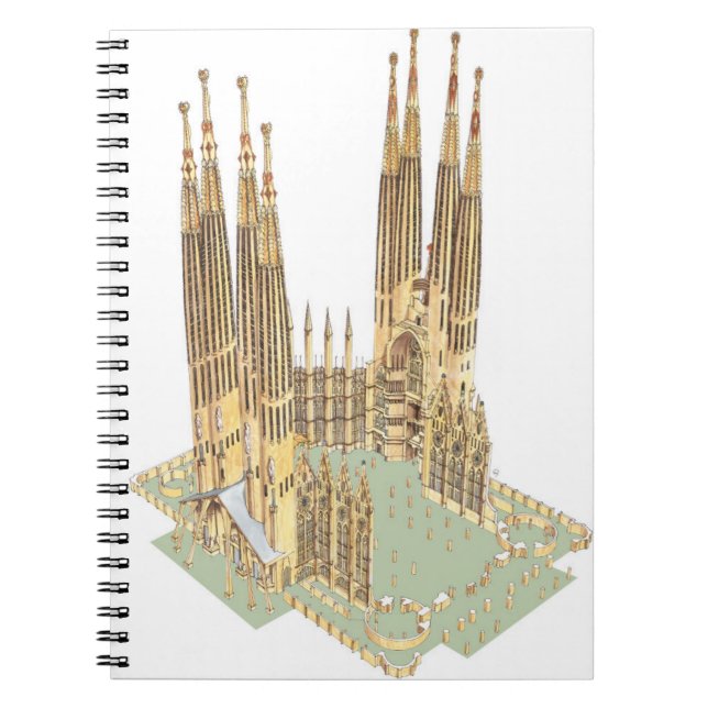 Cuaderno La familia santa Antonio Gaudi. Barcelona España (Frente)