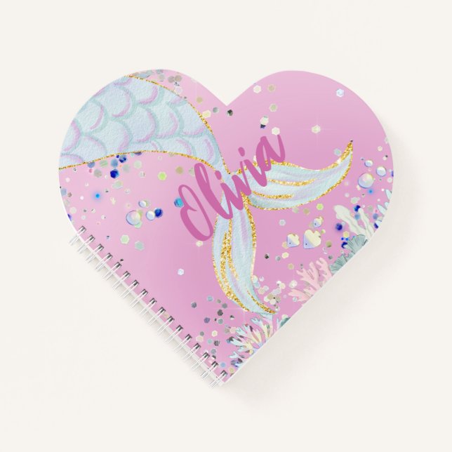 Cuaderno La fantástica playa de la sirena Purpurina bajo el (Anverso)