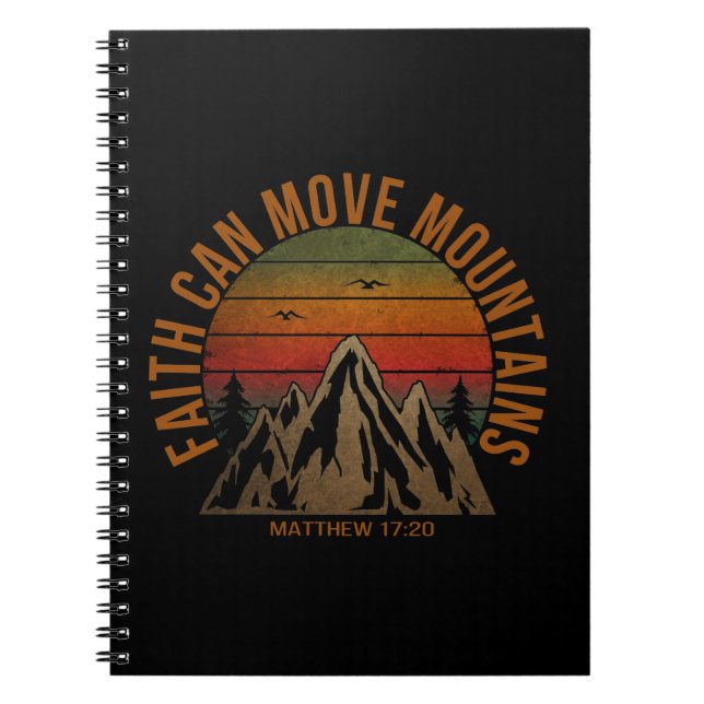 Cuaderno la fe puede mover montañas (Frente)