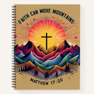Cuaderno La Fe Puede Mover Montañas Mateo 17:20 Cristiano